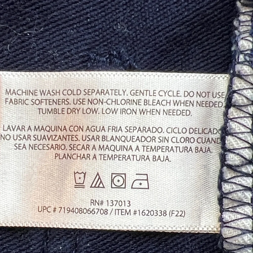 Banana republic men's navy blue stretch chino or traveler pants SZ 38